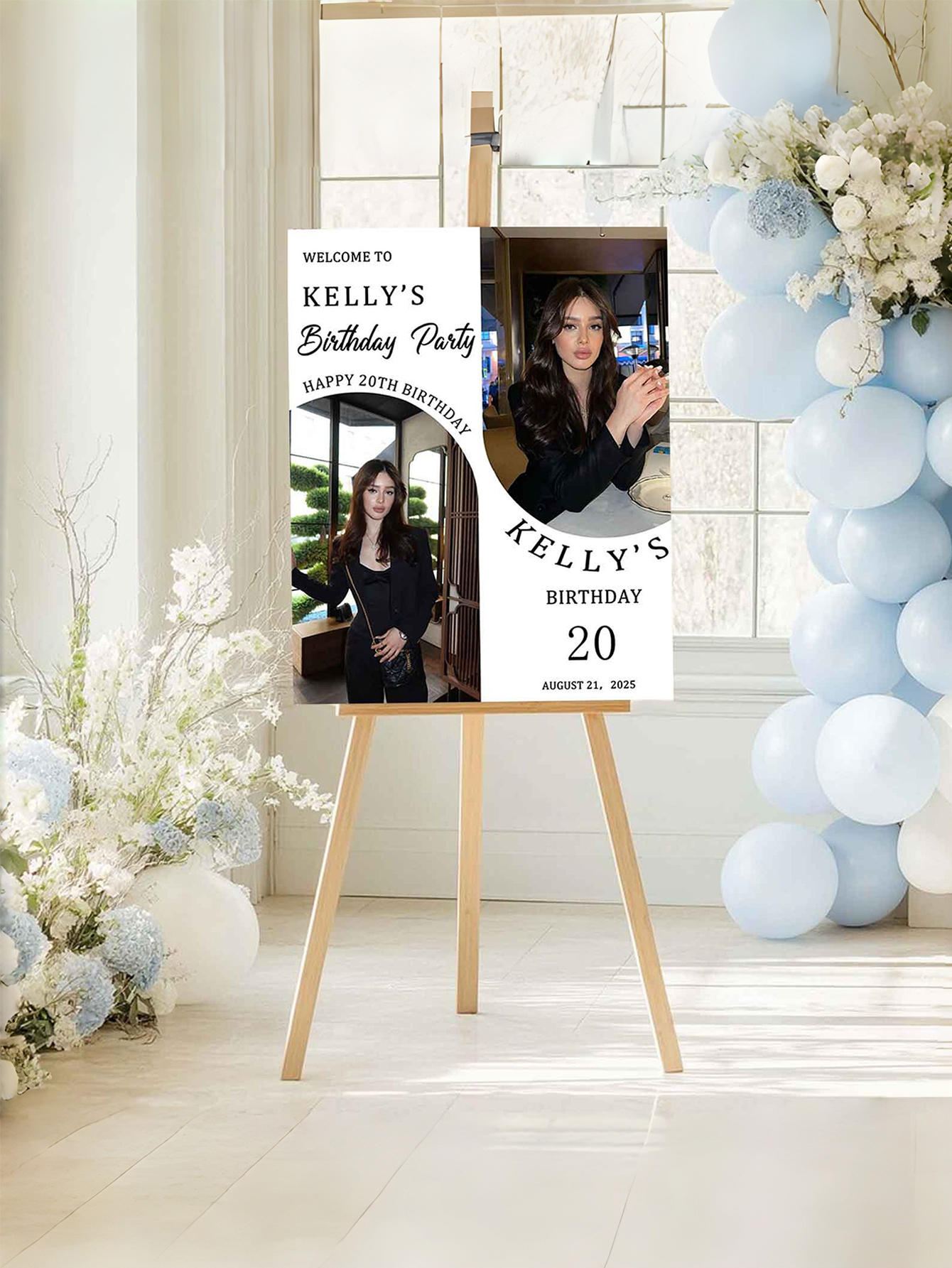 Custom Personalized PVC Birthday Welcome Sign